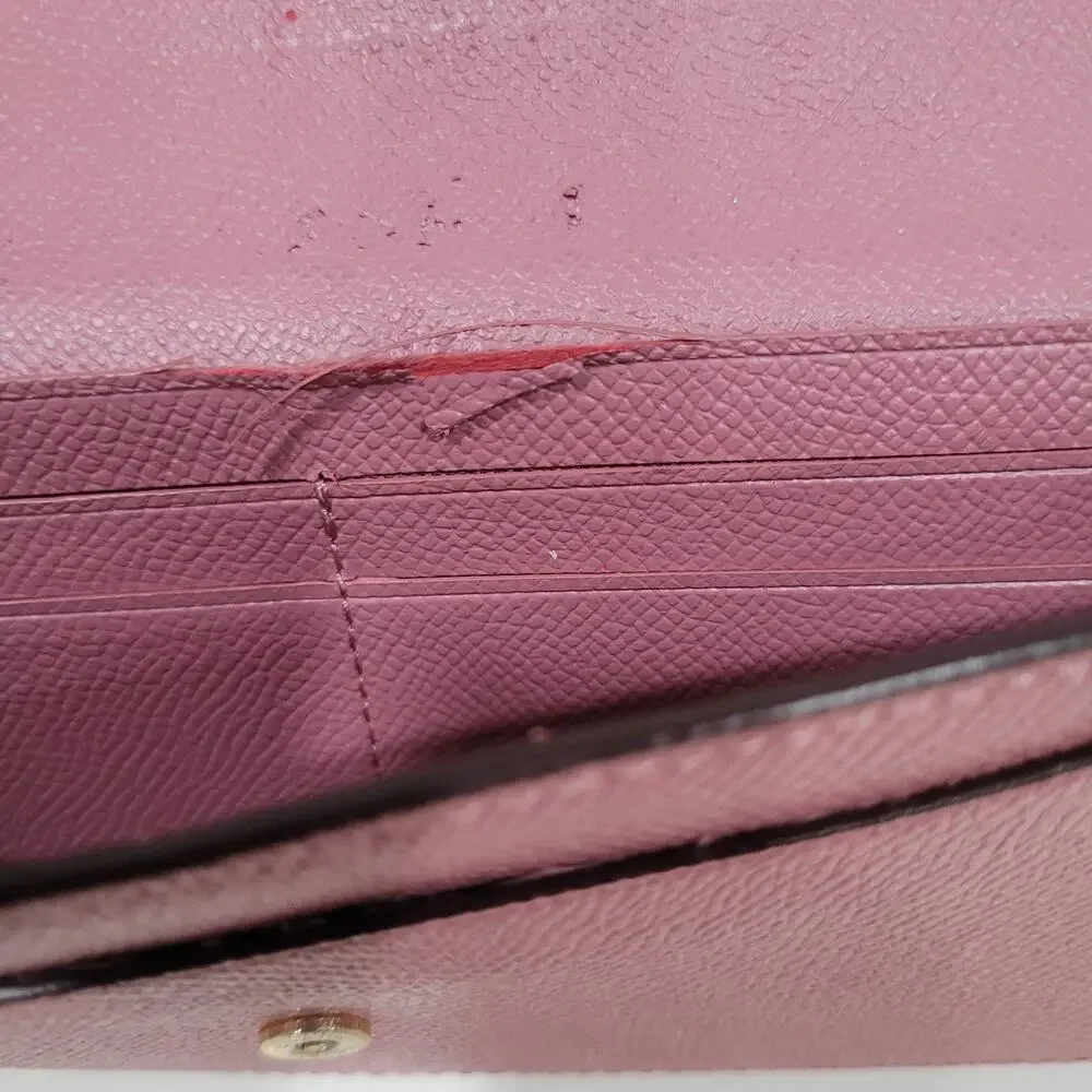Coach Wallet Envelope Light‎ Purple Large Card Bill Holder Long Modern Fair